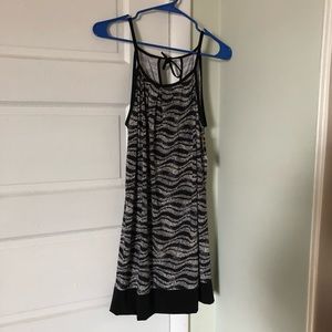 Zebra, Black & White Striped Dress